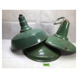 MCM Enamel Ware Industrial Green Light Shades