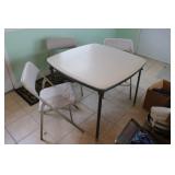 card table w/3 chairs