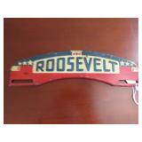 vintage roosevelt license plate topper
