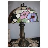 table lamp w/stained glass shade