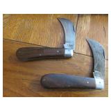 2 sabre pruning knives