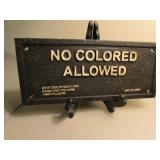 black americana iron plaque