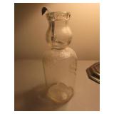 cream top milk bottle