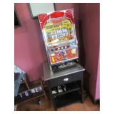 slot machine & stand (works)