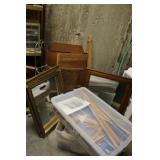 2 wall mirrors & 2 totes w/house kit,