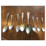 8 sterling silver spoons