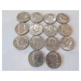 14- kennedy half dollars