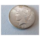 1923 silver peace dollar