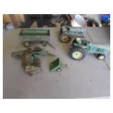 toy john deere tractors & implements