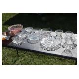 all glassware incl;carnival bowl & pink bowl