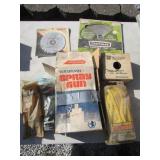 rope,saw blades,spray gun & items