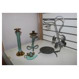 decoration & brass candleholders