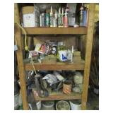 all caulking,hardware & misc items on shelf