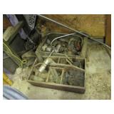 crates,pipes,ladder jacks,tank & scrap metal