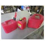 3 gas cans