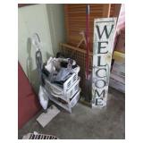 welcome sign,pet gate,organizer & items