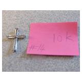 10k gold cross