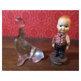 dungarees bobble head & glass seal