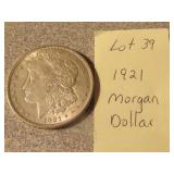 1921 morgan silver dollar