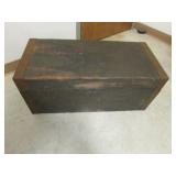 old wooden military carpenters box