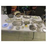 all silver plated serving items