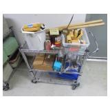 roll cart & all items on it