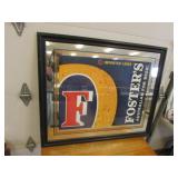 33" x 39" Fosters lager mirror