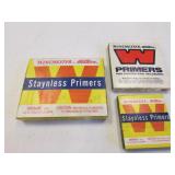 3 partial boxes of winchester primers