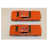 2- ertl general lee dukes of hazard cars