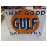 that good gulf gasoline porcelain sign