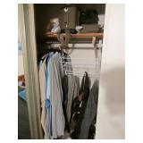 mens clothes,coveralls,pictures & items in closet