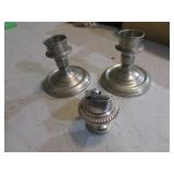 candleholders & sterling silver weighted lighter