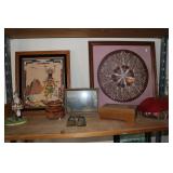 pictures,wood box,figurine & items