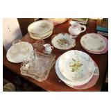 hand painted dishes & glassware