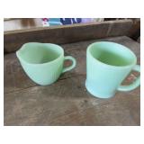 jadite mug & cup