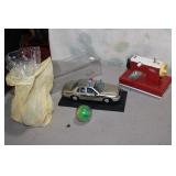 toy sewing machine,police car,chess pcs