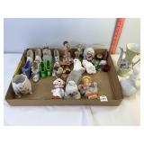 Assorted Figures, Glass Shoes, Owls & Misc