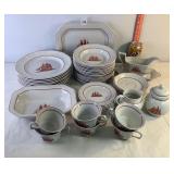 Assorted Wedgewood Flying Cloud China