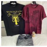 3 Sz Medium Game of Thrones Shirts