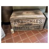 Wooden Arbuckles Roasted Coffee Box