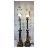 Pair of Stiffel Lamps, No Shades or Finials