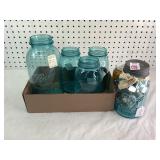 Blue Ball Mason Jars