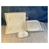 Corning Serving Trays, Browning Trays & Misc