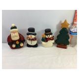 Wooden Christmas Characters