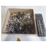 Lot of Sockets and 1/4 in. Socket set