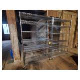 2 Rolling Metal Baker Racks