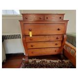 Antique Victorian Mahogany Dresser with Key