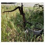 Antique Water Pump & Flower Pot