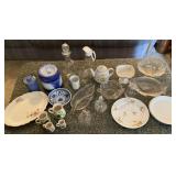 Cruets, Syrup Containers, Platter,