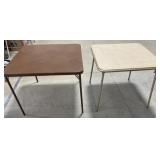 2 Vintage Folding Card Tables